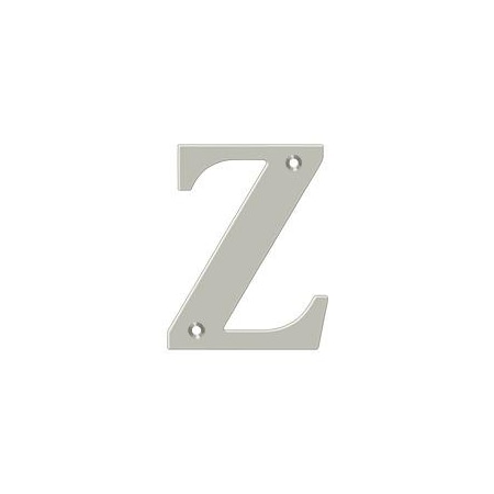 Deltana Residential Letter Z Satin Nickel 4" RL4Z-15