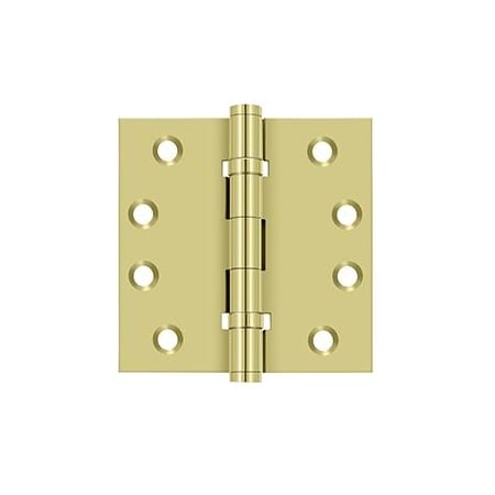 Deltana Bright Brass Door and Butt Hinge DSB4B3
