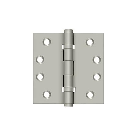 Deltana Satin Nickel Square Hinge, Holes per Leaf: 4 DSB4B15