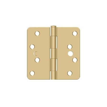 Deltana Satin Brass Door and Butt Hinge S44R44S