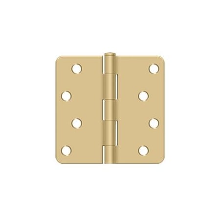 Deltana Satin Brass Door and Butt Hinge S44R4BK4