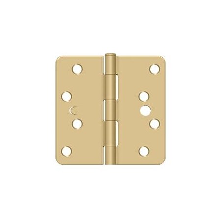 Deltana Satin Brass Door and Butt Hinge S44R4BK4S