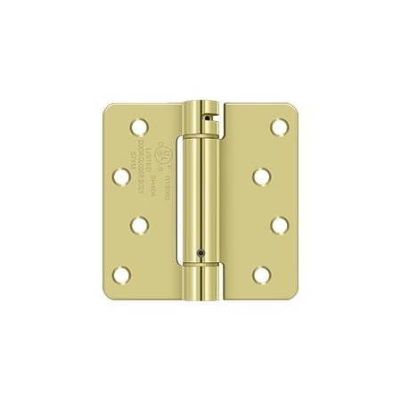 Deltana Bright Brass Spring Hinge DSH4R43