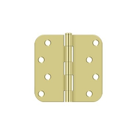 Deltana Bright Brass Radius Hinge S44R53