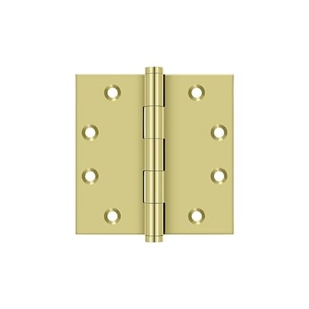 Deltana Bright Brass Door and Butt Hinge DSB453