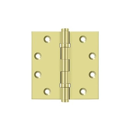 Deltana Bright Brass Door and Butt Hinge DSB45B3