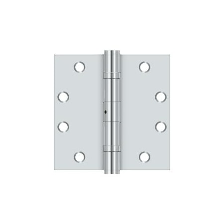 Deltana Bright Chrome Square Hinge, Holes per Leaf: 4 S45BBNU26