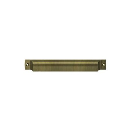 Deltana Rectangular Shell Pull Antique Brass 7" SHP70U5