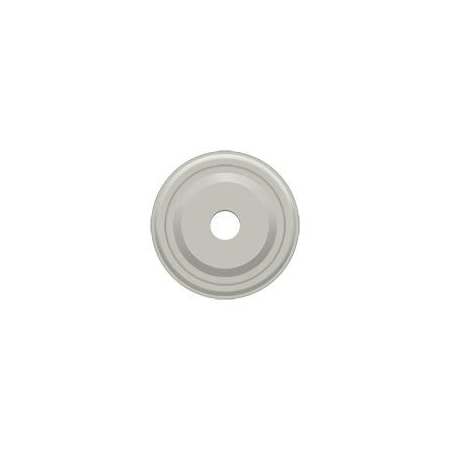 Deltana Base Plate For Knobs, 1" Diameter Satin Nickel BPRC100U15