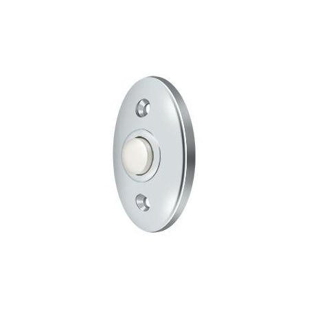 Deltana Bell Button, Standard Bright Chrome BBC20U26