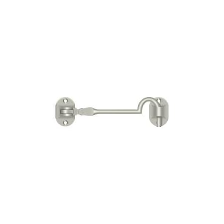 Deltana Cabin Hooks, British Style, 4" Satin Nickel CHB4U15