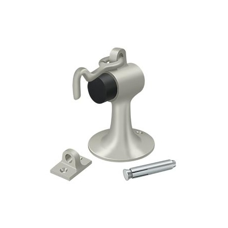 Deltana Cement Floor Mount Bumper With Holder Satin Nickel DSF444U15