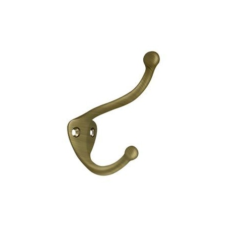 Deltana Coat & Hat Hook Antique Brass CAHH3U5