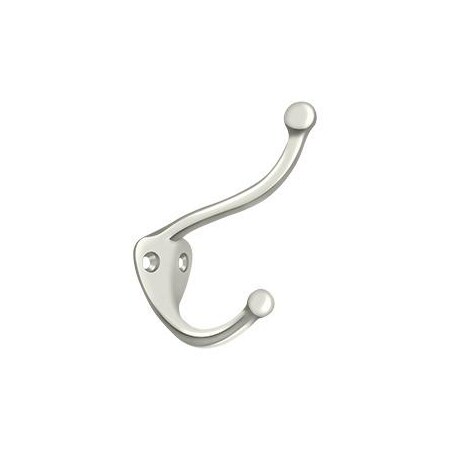 Deltana Coat & Hat Hook Bright Nickel CAHH3U14