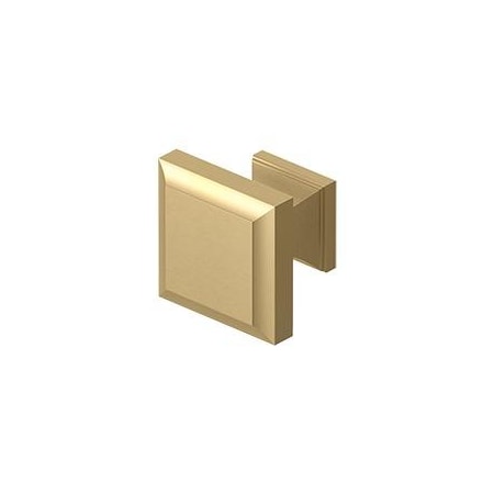 Deltana Decorative Square Cabinet Knob Satin Brass KS10U4