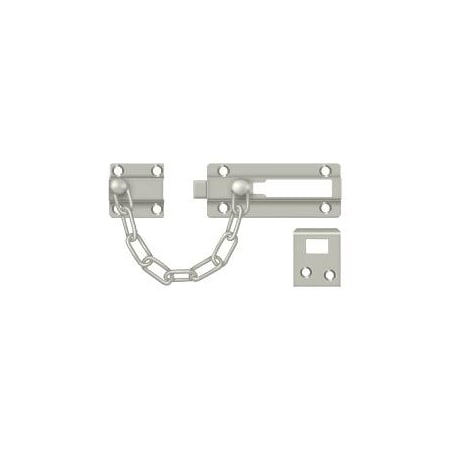 Deltana Door Guard, Chain / Doorbolt Satin Nickel CDG35U15