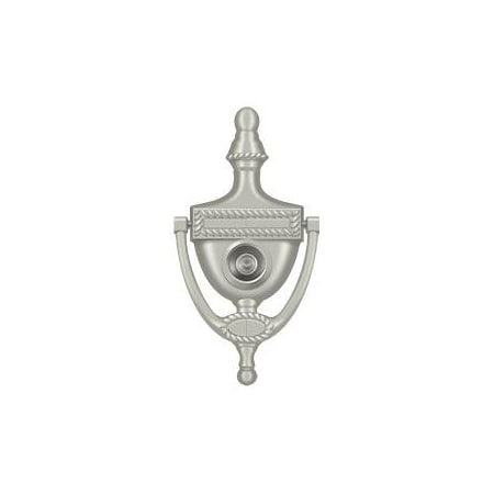 Deltana Door Knocker-Viewer, Victorian Rope Satin Nickel DKV6RU15