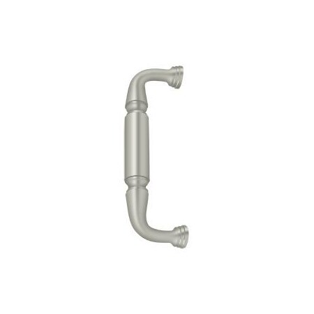Deltana Door Pull Without Rosette, 8" Satin Nickel DP2574U15