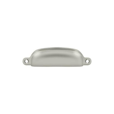 Deltana Exposed Shell Pull 4" Satin Nickel SHP29U15
