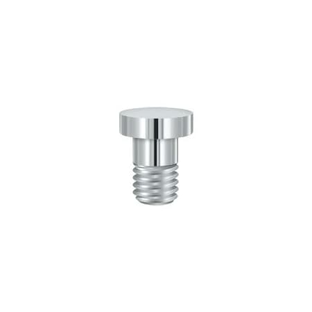 Deltana Extended Button Tip For Solid Brass Hinge Bright Chrome HPSS70U26