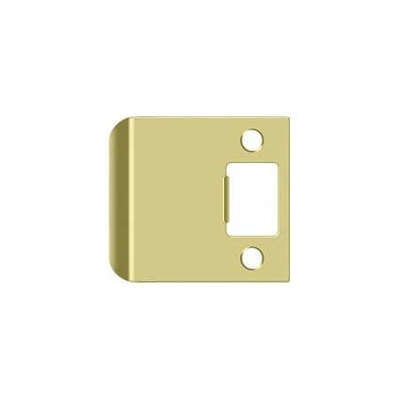 Deltana Extended Lip Strike Plate, 2-1/2" Overall Bright Brass SPE250U3