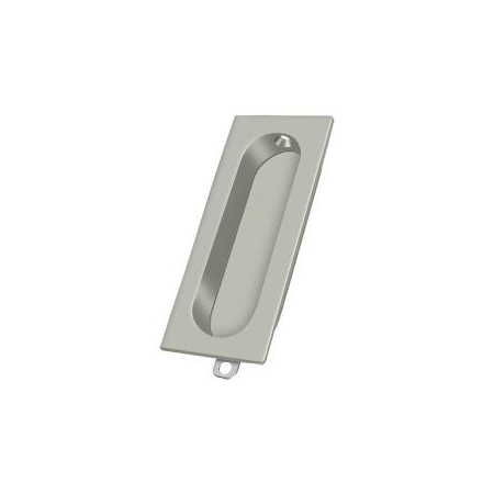 Deltana Flush Pull, Rectangle, 3-1/8" X 15/16" Satin Nickel FP222U15