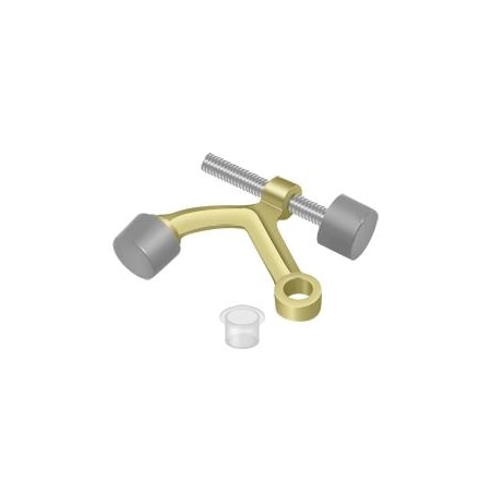 Deltana Hinge Pin Stop, Hinge Mounted Bright Brass HP70U3