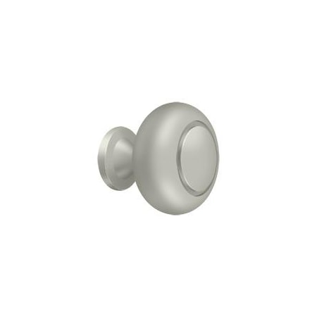 Deltana Knob Round Groove Satin Nickel KR119U15
