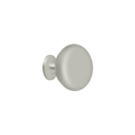 Deltana Knob Round Solid Satin Nickel KR114U15