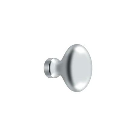 Deltana Knob, Oval/Egg Shape Bright Chrome KE125U26
