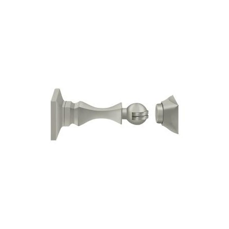 Deltana Magnetic Door Holder 3-1/2" Satin Nickel MDH35U15