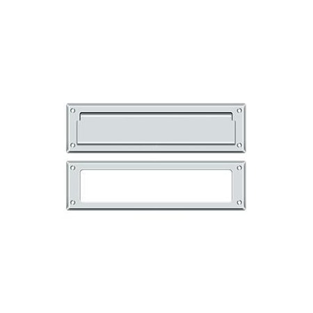 Deltana Mail Slot 13-1/8" With Interior Frame Bright Chrome MS211U26