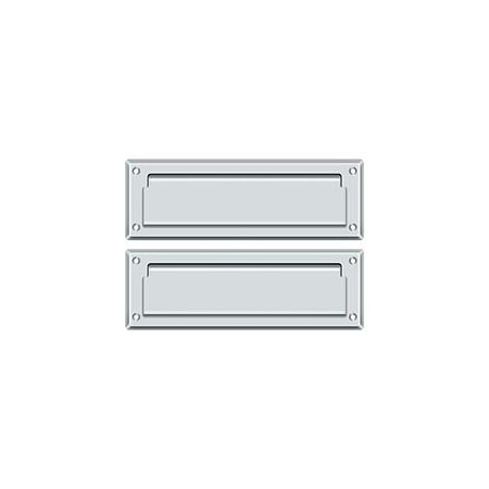 Deltana Mail Slot 8-7/8" With Back Plate Bright Chrome MS627U26