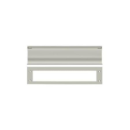 Deltana Mail Slot, Heavy Duty Satin Nickel MS0030U15