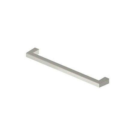 Deltana Modern Square Bar Cabinet Pull With 8" Center To Center Bright Nickel SBP80U14