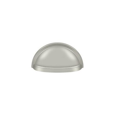 Deltana Oval Shell Handle Pull 3-1/2" Satin Nickel K43U15