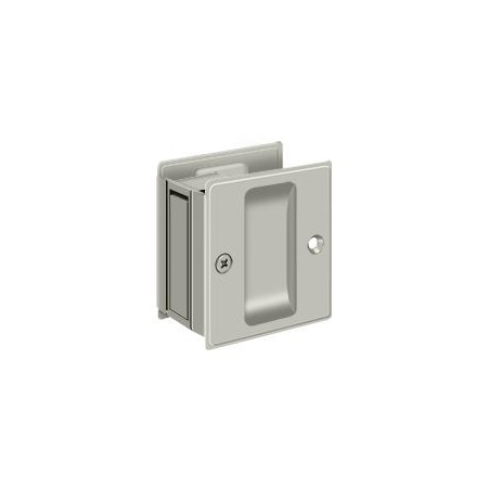 Deltana Pocket Lock, 2-1/2" X 2-3/4" Passage Satin Nickel SDP25U15