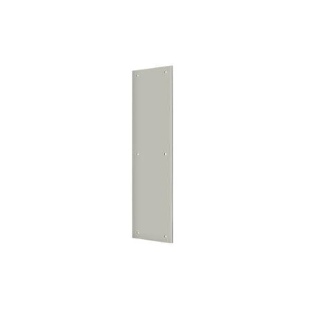 Deltana Push Plate 3-1/2" X 15" Satin Nickel PP3515U15