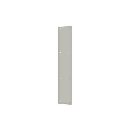 Deltana Push Plate 3-1/2" X 20" Satin Nickel PP3520U15