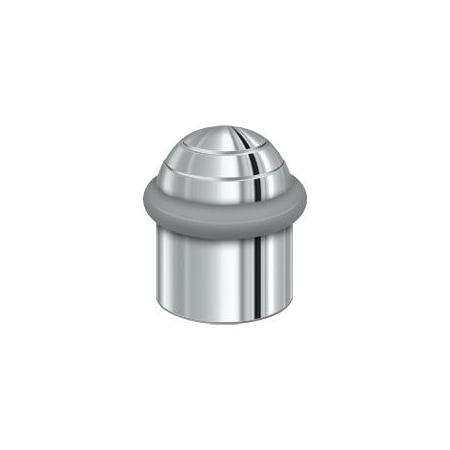 Deltana Round Universal Floor Bumper Dome Cap 1-1/2" Bright Chrome UFBD4505U26