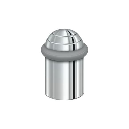 Deltana Round Universal Floor Bumper Dome Cap 2" Bright Chrome UFBD5000U26
