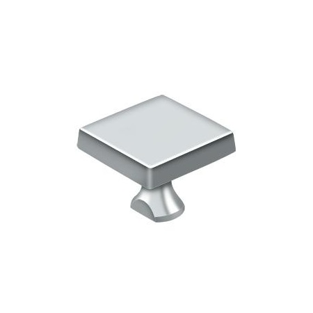 Deltana Solid Brass Square Knob For Heavy Duty Bolt Bright Chrome KBSU26