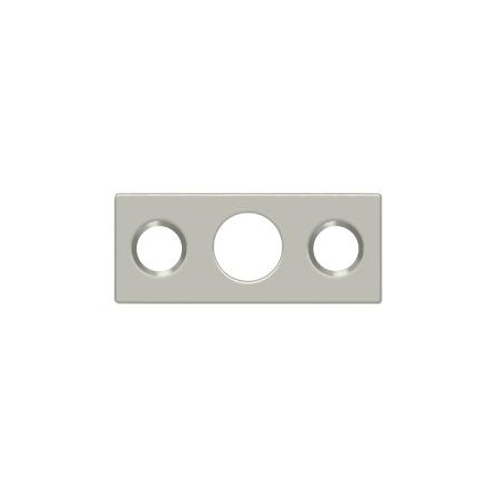 Deltana Strike Plate For 7" Flush Bolt Satin Nickel SP7FBR15