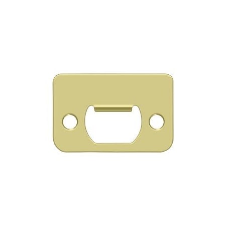 Deltana Strike Plate, 2-1/4" X 1 1/2" Bright Brass SP225U3