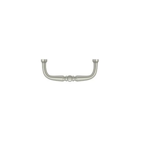 Deltana Wire Pull, Traditional, 3" Satin Nickel PCT300U15