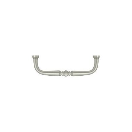 Deltana Wire Pull, Traditional, 3-1/2" Satin Nickel PCT350U15