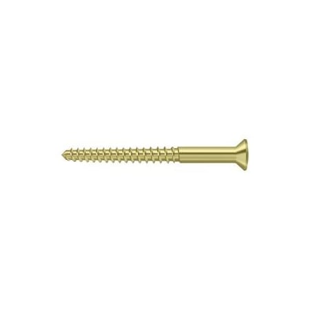 Deltana #12, Wood Screw, Plain Brass SCWB1225U3