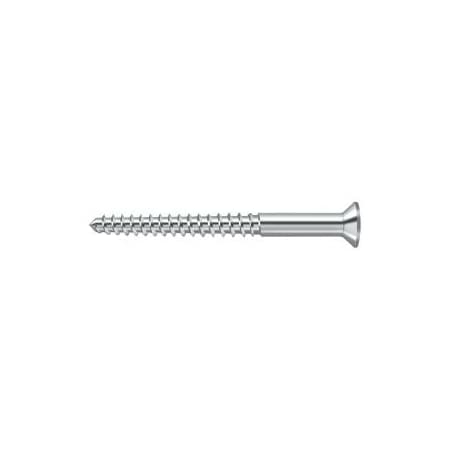 Deltana 2-1/2 in, Wood Screw, Chrome Steel SCWB1225U26