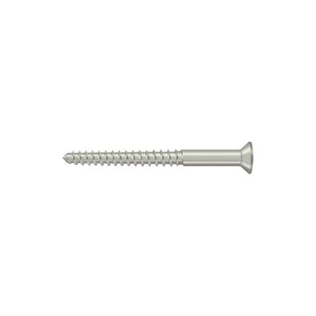 Deltana 2-1/2 in, Wood Screw, Nickel Steel SCWB1225U15