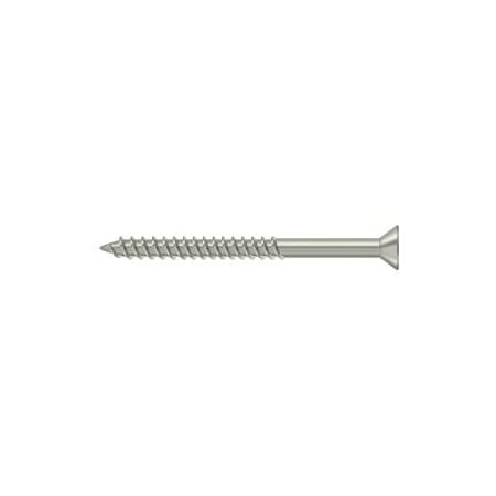 Deltana 2-1/2 in, Wood Screw, Nickel Steel SCWS1025U15